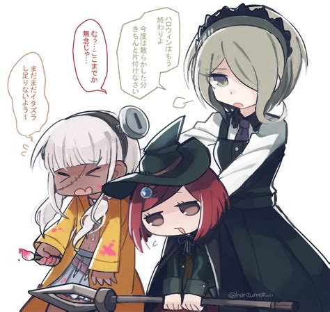 toujou kirumi yonaga angie and yumeno himiko danganronpa and new danganronpa v3 drawn by