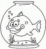 Coloring Pages Bowl Fish Printable Book Template Popular Print Cartoon Coloringhome sketch template