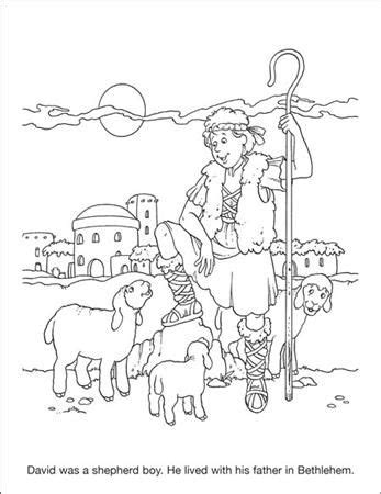 david   shepherd boy coloring page sundayschoolist