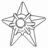 Coloring Pages Staryu Pokemon Getcolorings sketch template