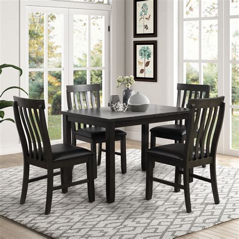 kitchen table   chairs set heavy duty wooden dining table sets