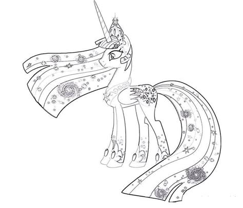 amazing princess celestia coloring page  printable coloring pages