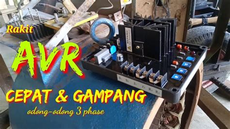pasang avr  generator alternator  phase youtube