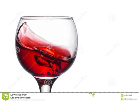 Small Wave Of Red Wine In A Glass Stock Image Image Of Drink Motion