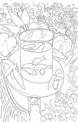 Goldfish Matisse Queeky Flash sketch template