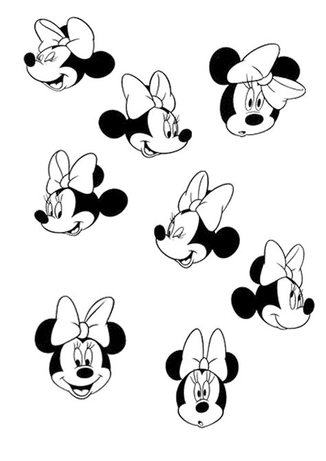 printable minnie mouse coloring pages  kids