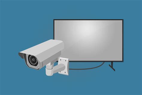 connect  security camera    tv  monitor