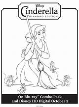Cinderella Coloring Cleaning Pages Disney Printable Choose Board sketch template