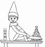 Elf Shelf Coloring Pages Printable Color Sheets Print Drawing Christmas Kids Printables Sh Holiday Boy Book Pdf Cool2bkids Getdrawings Getcolorings sketch template