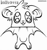 Halloween Coloring Cute Pages sketch template