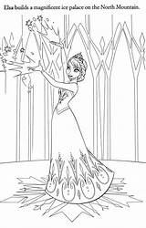 Frozen Disney Coloring Pages Princess Castle Palace Ice Visit Choose Baby Board Printable sketch template