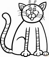 Kitten Coloring Pages Printable Cat Baby Drawing Cute Good Breakfast Adults Simple After Color Print Vector Cartoon Colorings Getcolorings Cats sketch template