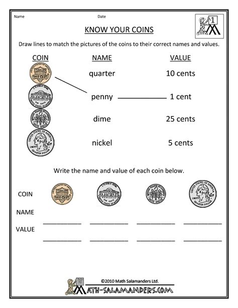 coins printable