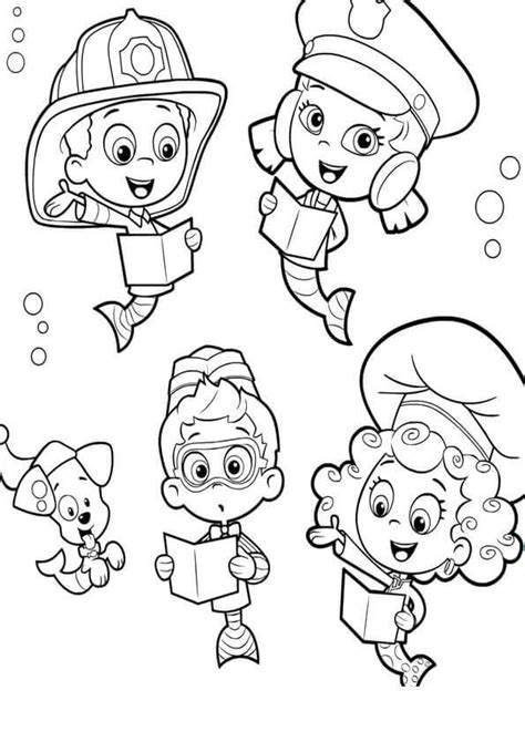 coloring pages  printable bubble guppies coloring pages