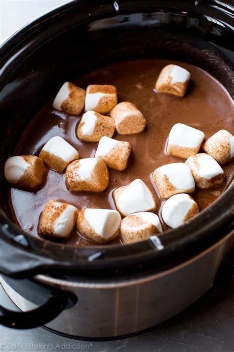 Decadent Slow Cooker Hot Chocolate Sallys Baking Addiction
