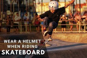 wear  helmet  riding  skateboard play comparison