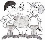 Stooges Three Pencil Sketch Cartoon Drawings Drawing Clipart Clip Funny Sketches People Famous Cliparts Patrick Characters Published November Library Choose sketch template