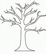 Coloring Bare Tree Pages Popular sketch template