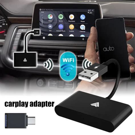 wireless carplay adapter android auto dongle box usb bluetooth fuer