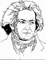Beethoven Ludwig Composer sketch template