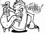 Spray Coloring Pages Graffiti Draw Getdrawings Paint sketch template