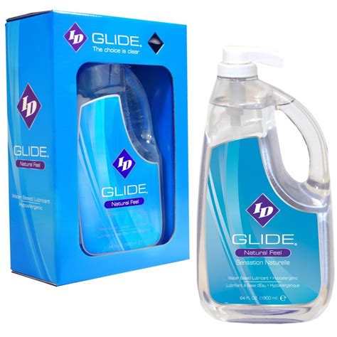 id glide natural feel water based h2o lubricant personal