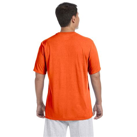gildan mens orange performance  shirt