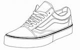 Vans Coloring Shoes Drawing Shoe Pages Sneakers Sneaker Skool Old Sketch Van Converse Template Drawings Color Clipart Templates Sketches Draw sketch template
