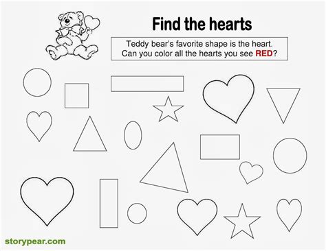 valentines day tracing worksheets  preschoolers  tracing