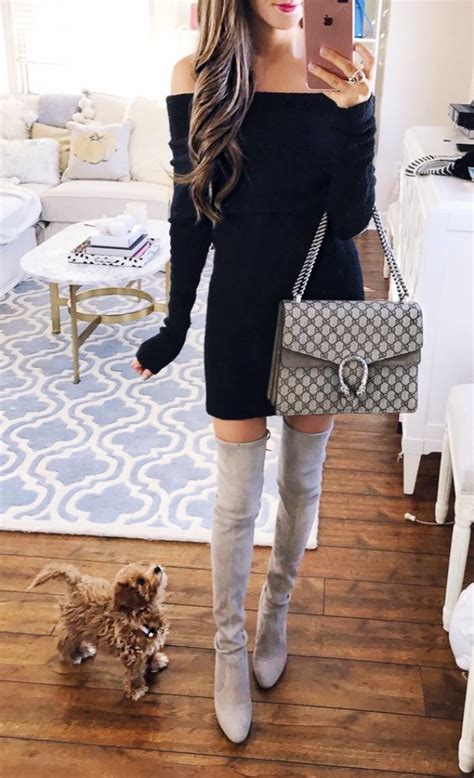 sexy off shoulder winter outfits to bend the trend