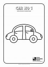 Coloring Pages Car Simple Easy Toddlers Cool Print sketch template