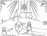 Acts Coloring Pages Book Bible Children Kids Printable Ministry Church Books School Based Sunday Gospel Pdf Lessons Project Adult Friendly sketch template