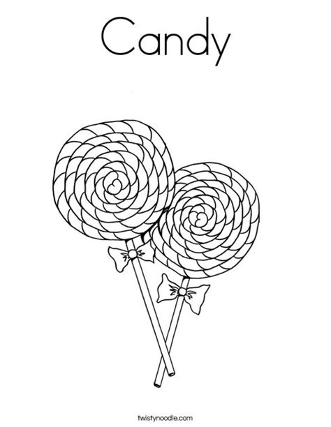 candy coloring page twisty noodle