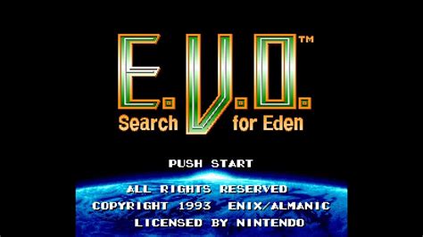 E V O Search For Eden [ Super Nintendo ] Intro