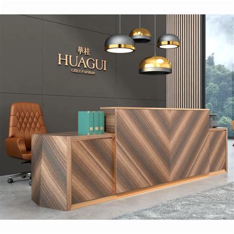 wood counter office front counter design standing reception desk