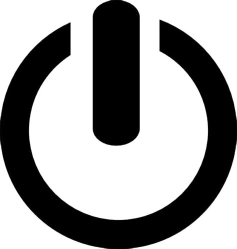 boton de encendido icono gratis