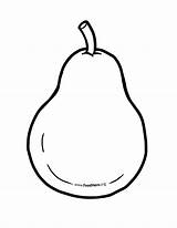 Pear Outline Pears 2550 Webstockreview sketch template