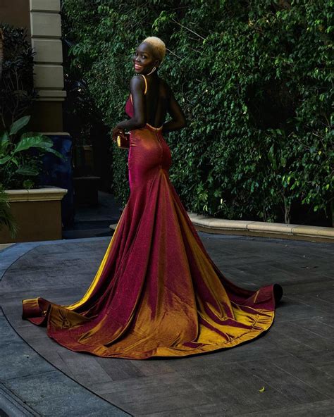 this is sudanese model nyakim gatwech at the 2018 emmys