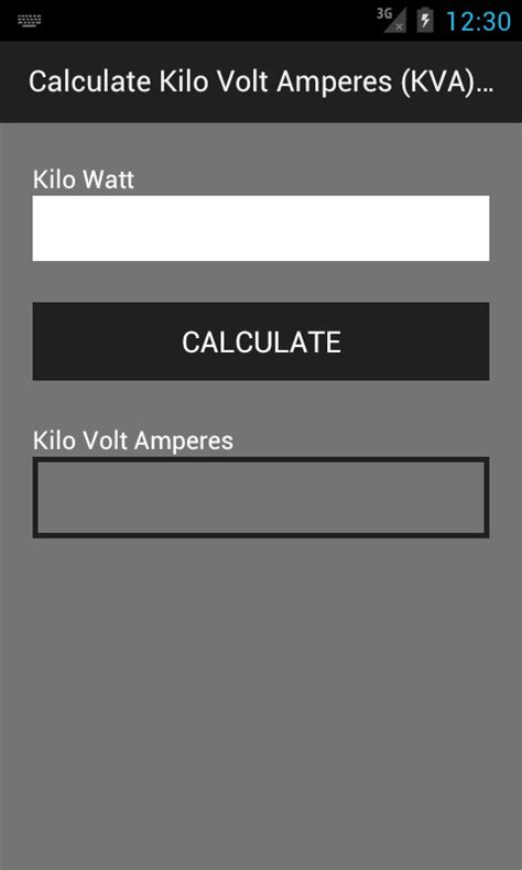 Calculate Kilo Volt Amperes Kva From Kilo Watts Kw