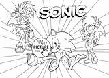 Sonic Coloing 4kids Coloringhome sketch template