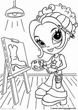 A4 Coloring Pages Printable Lisa Frank Girl Painting Colouring Print Sheets Glamour Kids Girls Size Adult Momjunction Color Little Book sketch template