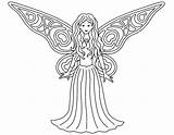 Fairy Printable Coloring Pages Princess Colouring Simple Print Fairies Beautiful Tooth Wing Wings High Color Disney Gif Kids Library Clipart sketch template