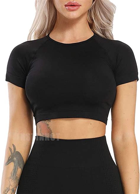 instinnct long sleeve t shirt yoga crop tops seamless hollow out tight