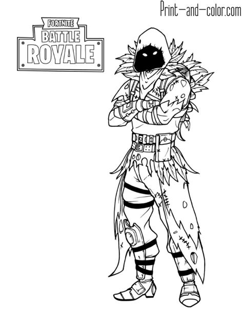 fortnite battle royale coloring page raven coloring pages  print