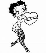 Betty Boop Coloring Dibujos Colorear Disegni Kleurplaten Coloriages Kleurplaat Colorare Scraps Animaatjes Sentada Animados Lamistitine Jugando Actividades Graffity sketch template
