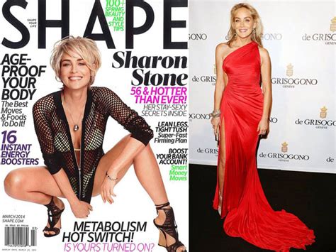 sharon stone  shape magazine cover boldskycom