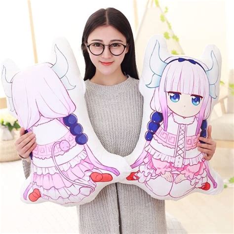 1 Pc Anime Miss Kobayashi S Dragon Maid Kanna Dragon Pillow Size 50cm