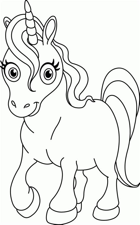unicorn cartoon coloring pages coloring home
