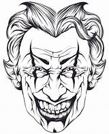 Adults Evil Grotesque sketch template
