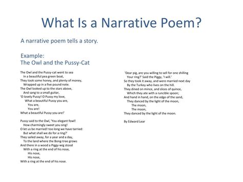 today     learn  narrative poetry  rhyme